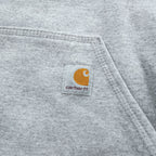 carhartt ルーズフィット プルオーバーパーカー XL グレー 裏起毛 ビッグサイズ LOOSE FIT カンガルーポケット TS0121-M