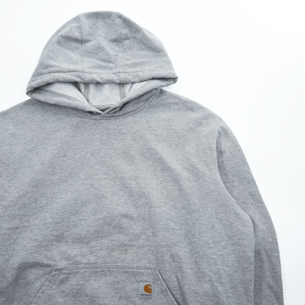 carhartt ルーズフィット プルオーバーパーカー XL グレー 裏起毛 ビッグサイズ LOOSE FIT カンガルーポケット TS0121-M