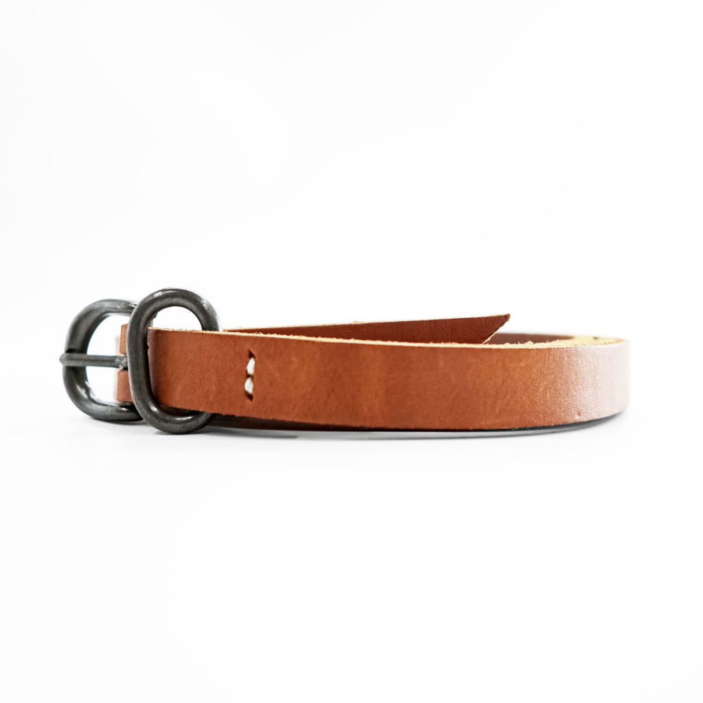 Hender Scheme テールベルト tail belt レザー ナローベルト 124cm ブラウン 牛革