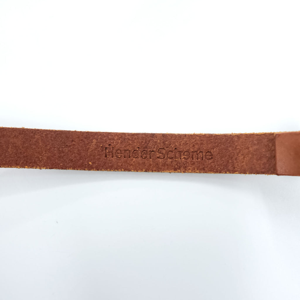 Hender Scheme テールベルト tail belt レザー ナローベルト 124cm ブラウン 牛革