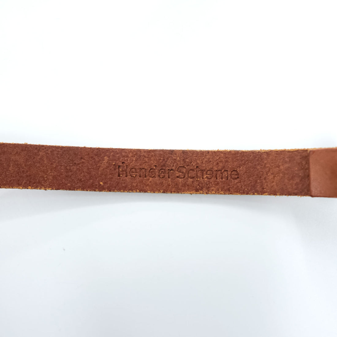 Hender Scheme テールベルト tail belt レザー ナローベルト 124cm ブラウン 牛革