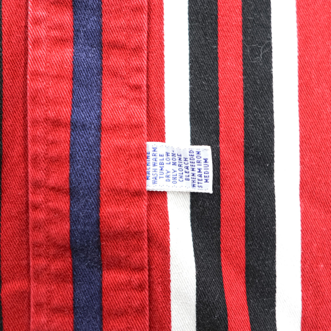 Ralph Lauren 90年代 ヴィンテージ 長袖 マルチカラー ストライプ シャツ XL ポニー刺繍 ボタンダウン レッド ネイビー