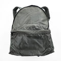 Vintage Herve Chapelier 978N-GRY Nylon Daypack Backpack Gray Khaki Suede Detail