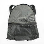 Vintage Herve Chapelier 978N-GRY Nylon Daypack Backpack Gray Khaki Suede Detail
