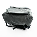 Vintage Herve Chapelier 978N-GRY Nylon Daypack Backpack Gray Khaki Suede Detail