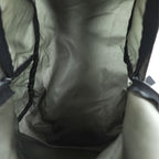 Vintage Herve Chapelier 978N-GRY Nylon Daypack Backpack Gray Khaki Suede Detail