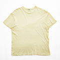 AURALEE A00T01ST Seamless Crew Neck Tee Cotton Crew Neck Short Sleeve T-Shirt Yellow Size 3 Made in Japan
