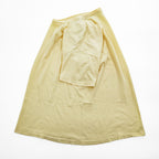 AURALEE A00T01ST Seamless Crew Neck Tee Cotton Crew Neck Short Sleeve T-Shirt Yellow Size 3 Made in Japan
