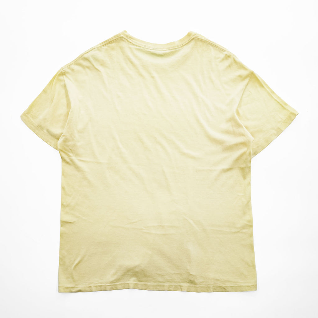 AURALEE A00T01ST Seamless Crew Neck Tee Cotton Crew Neck Short Sleeve T-Shirt Yellow Size 3 Made in Japan