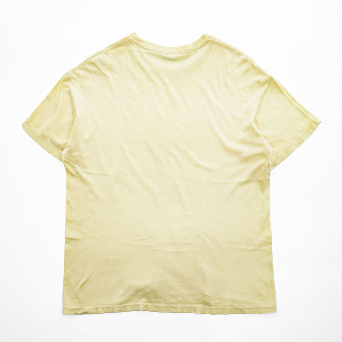 AURALEE A00T01ST Seamless Crew Neck Tee Cotton Crew Neck Short Sleeve T-Shirt Yellow Size 3 Made in Japan