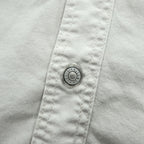 Levi's Red Tab Jeans Cotton Long Sleeve Work Shirt Ivory M Made in Indonesia 2000s