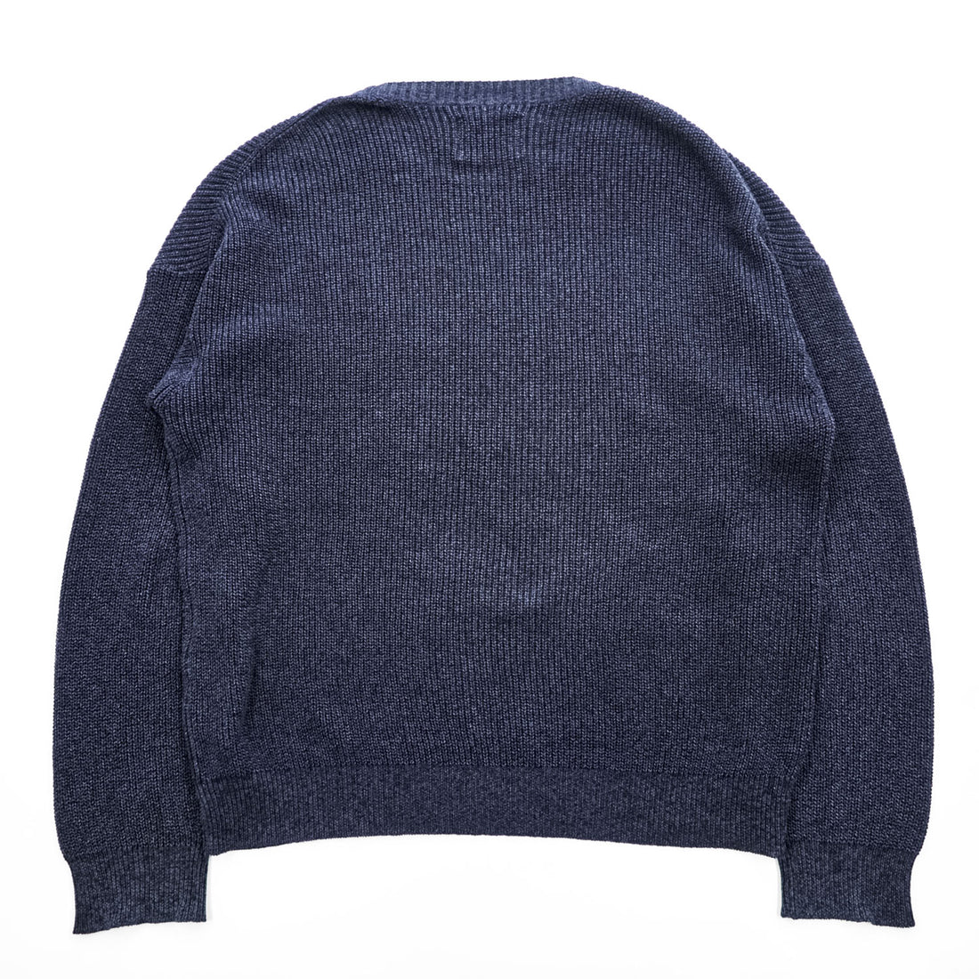 bukht Made in Japan Cotton Paper Rayon Crew Neck Knit Sweater Navy Size 2