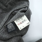 Burberrys Gray Wool Pleated Slacks Made in Japan W79