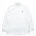 Polo by Ralph Lauren Embroidered Pony Turtleneck Long Sleeve T-Shirt White L