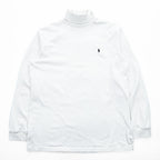 Polo by Ralph Lauren Embroidered Pony Turtleneck Long Sleeve T-Shirt White L
