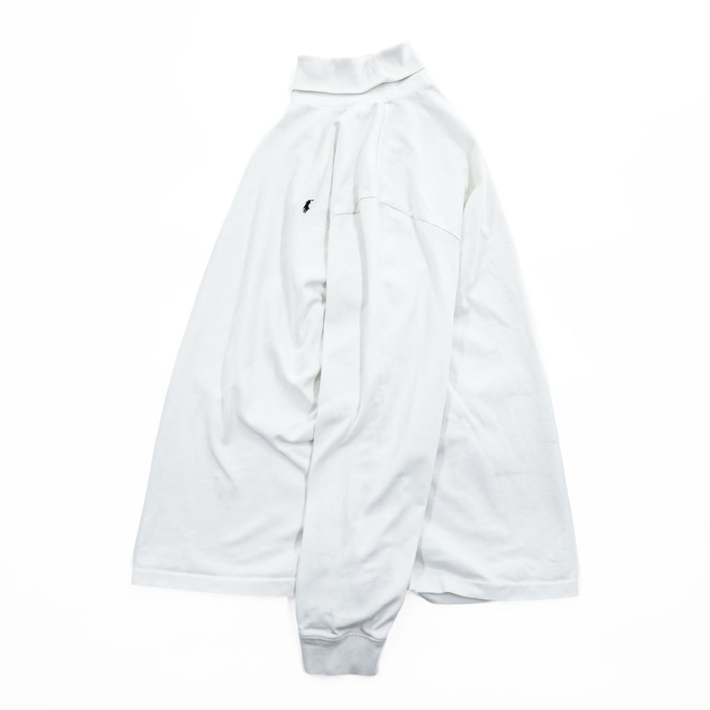 Polo by Ralph Lauren Embroidered Pony Turtleneck Long Sleeve T-Shirt White L