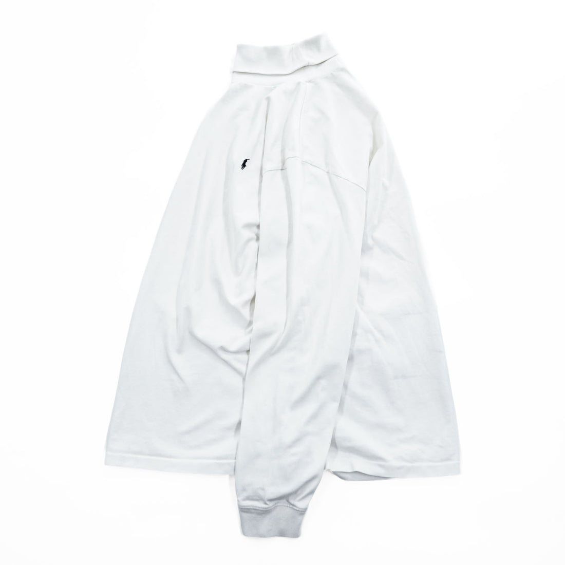 Polo by Ralph Lauren Embroidered Pony Turtleneck Long Sleeve T-Shirt White L