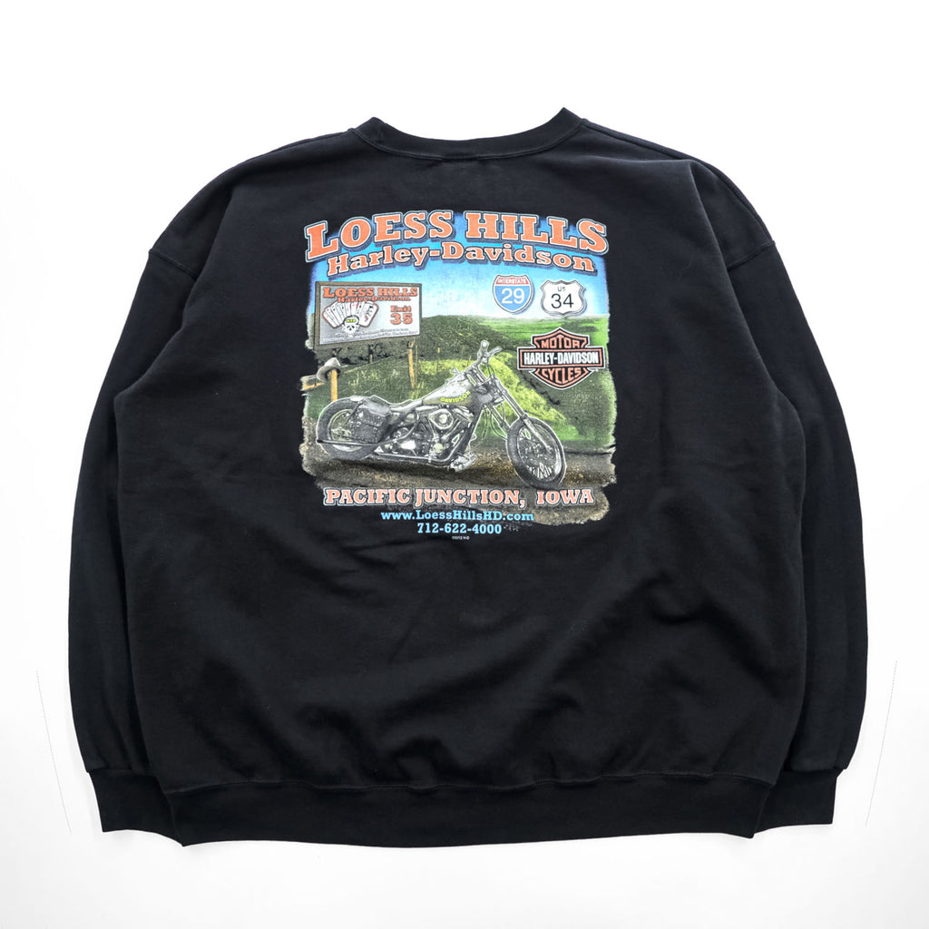 Harley-Davidson 2012 Loess Hills Double-Sided Graphic Sweatshirt 2XL Black