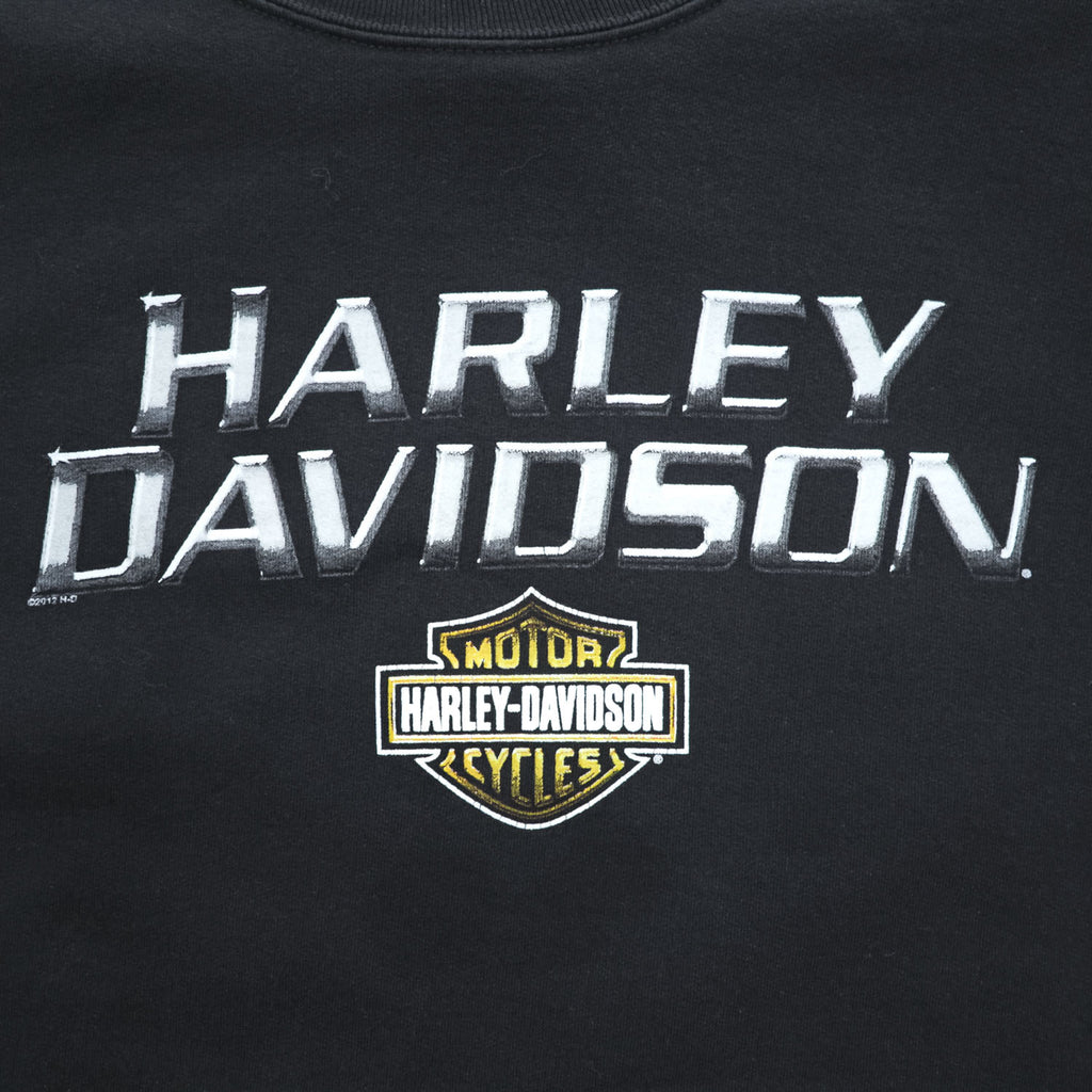 Harley-Davidson 2012 Loess Hills Double-Sided Graphic Sweatshirt 2XL Black