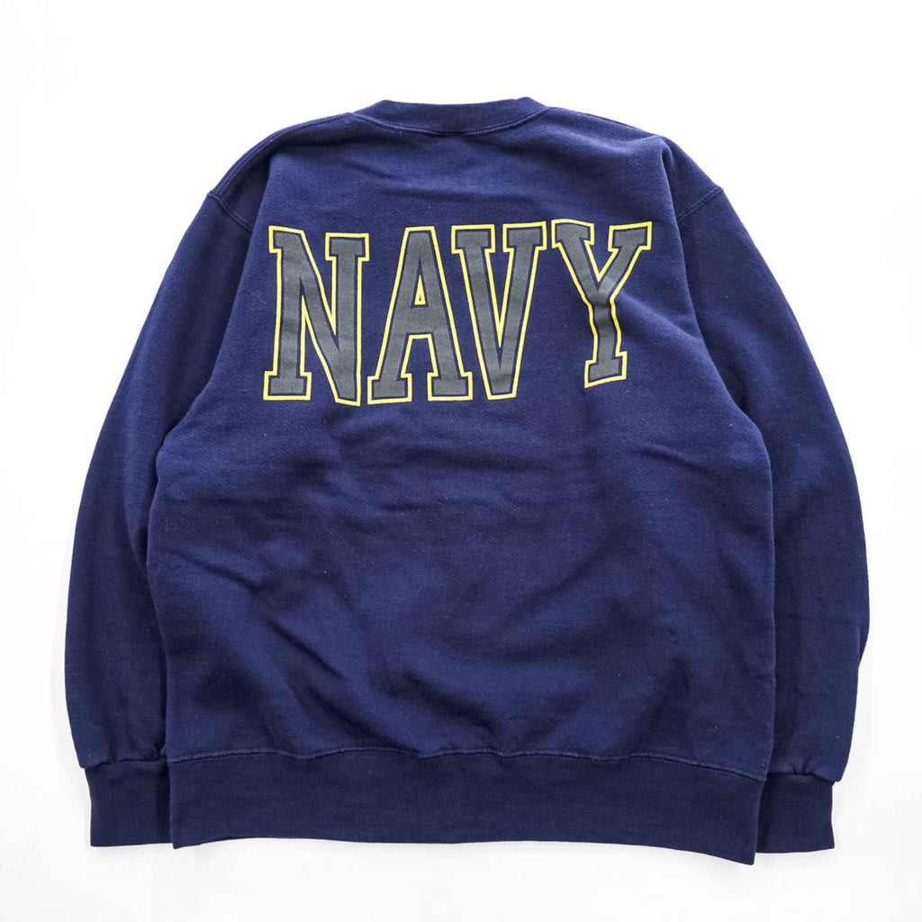 U.S. NAVY ORIGINALS Navy Crewneck Sweatshirt Made in USA Size S