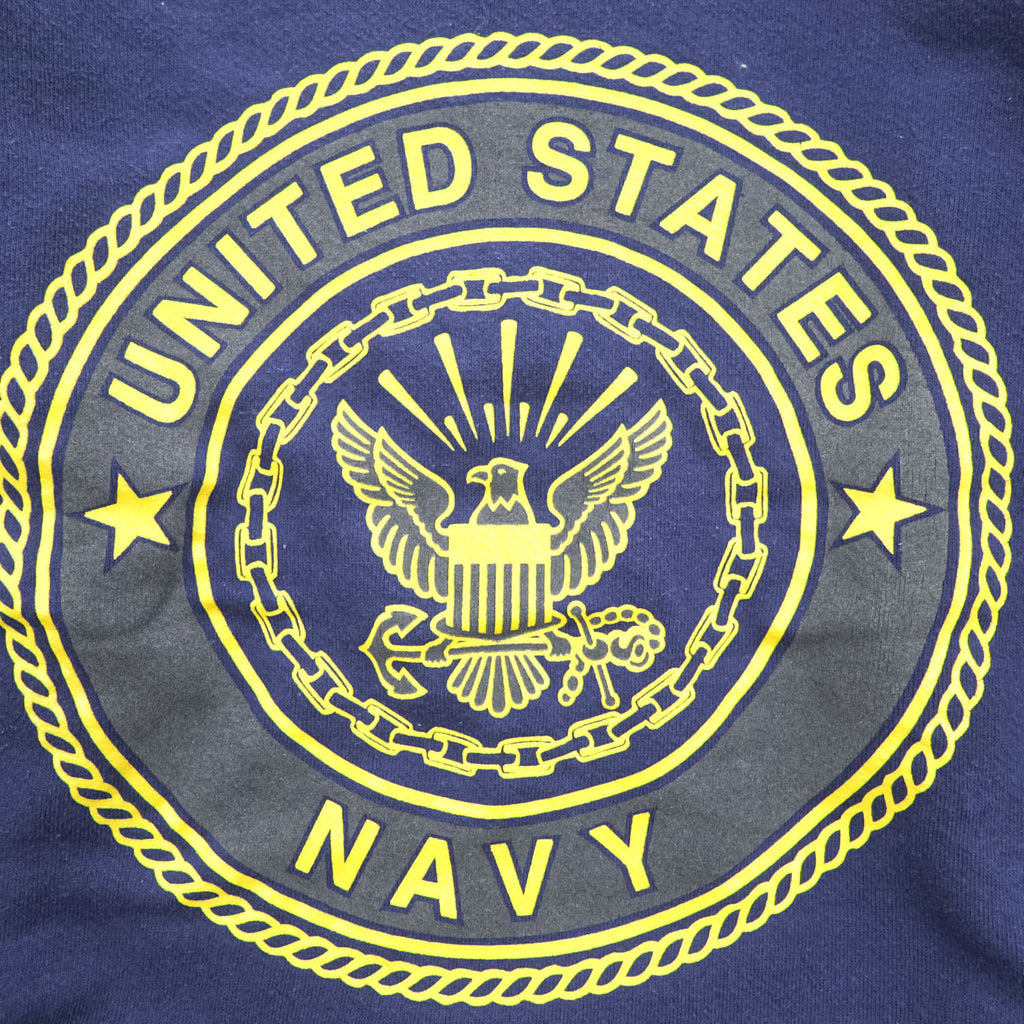U.S. NAVY ORIGINALS Navy Crewneck Sweatshirt Made in USA Size S