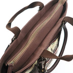 PENDLETON トートバッグ 2WAY ショルダーバッグ ネイティブ柄 ウール レザー ブラウン 日本製 未使用品