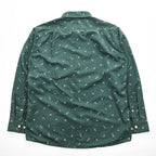mont-bell All-Over Print Long Sleeve Shirt L Green Polyester Style 1114284 Made in India WIC Light Print Long Sleeve Shirt Men's