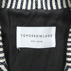 TOMORROWLAND Striped Tailored Vest Gilet Cotton Paper Blend Size M Japan