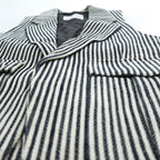 TOMORROWLAND Striped Tailored Vest Gilet Cotton Paper Blend Size M Japan