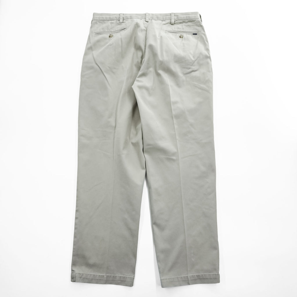 Polo Ralph Lauren Classic Fit Pleated Chino Trousers Beige 35/30