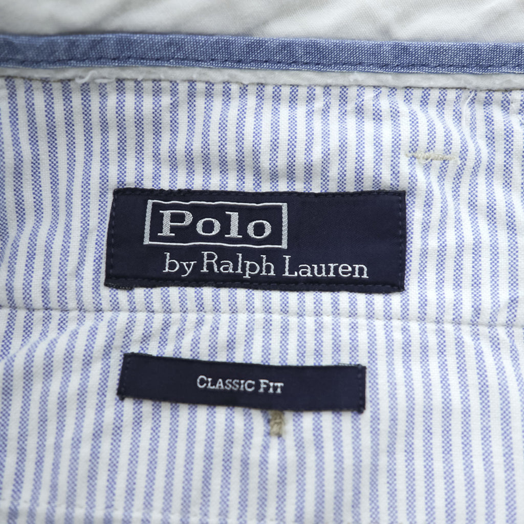 Polo Ralph Lauren Classic Fit Pleated Chino Trousers Beige 35/30