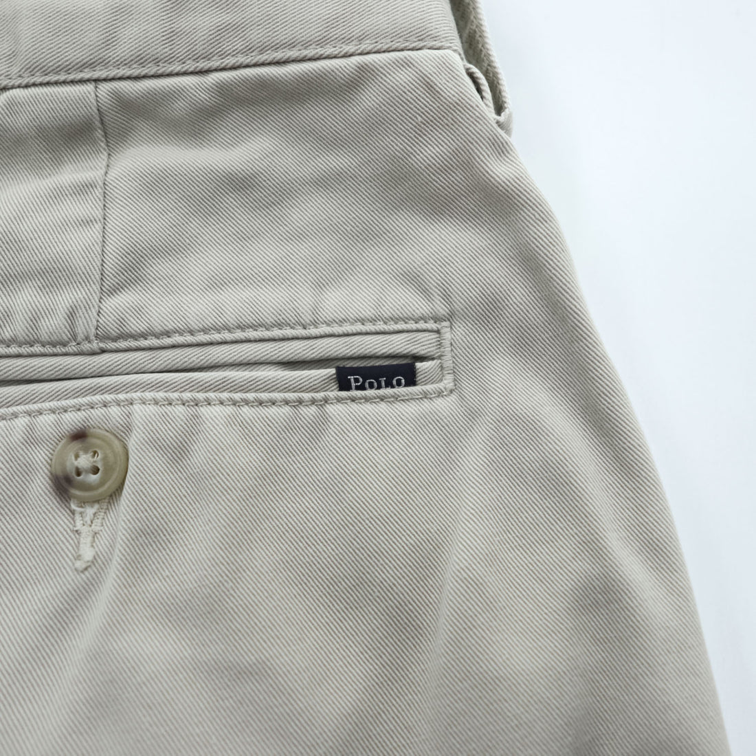 Polo Ralph Lauren Classic Fit Pleated Chino Trousers Beige 35/30