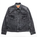 Levi's Type II Trucker Jacket A7632-0002 Relaxed Black Denim Men's M 2024