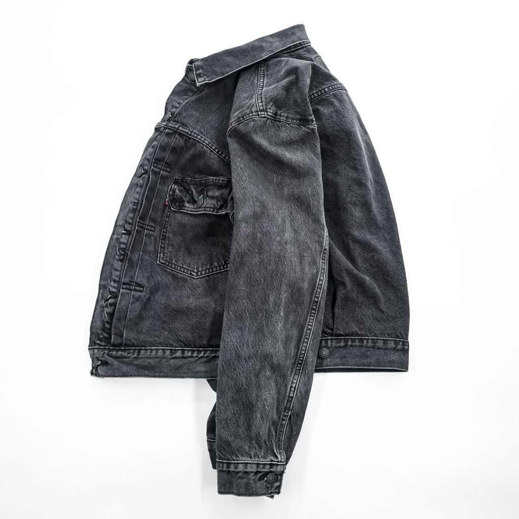 Levi's Type II Trucker Jacket A7632-0002 Relaxed Black Denim Men's M 2024