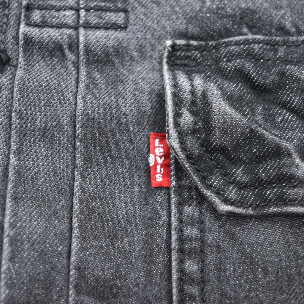 Levi's Type II Trucker Jacket A7632-0002 Relaxed Black Denim Men's M 2024