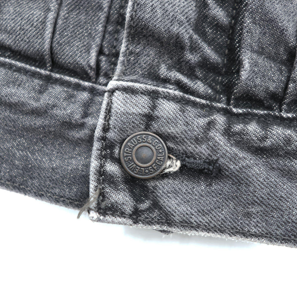 Levi's Type II Trucker Jacket A7632-0002 Relaxed Black Denim Men's M 2024