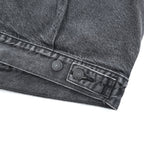 Levi's Type II Trucker Jacket A7632-0002 Relaxed Black Denim Men's M 2024