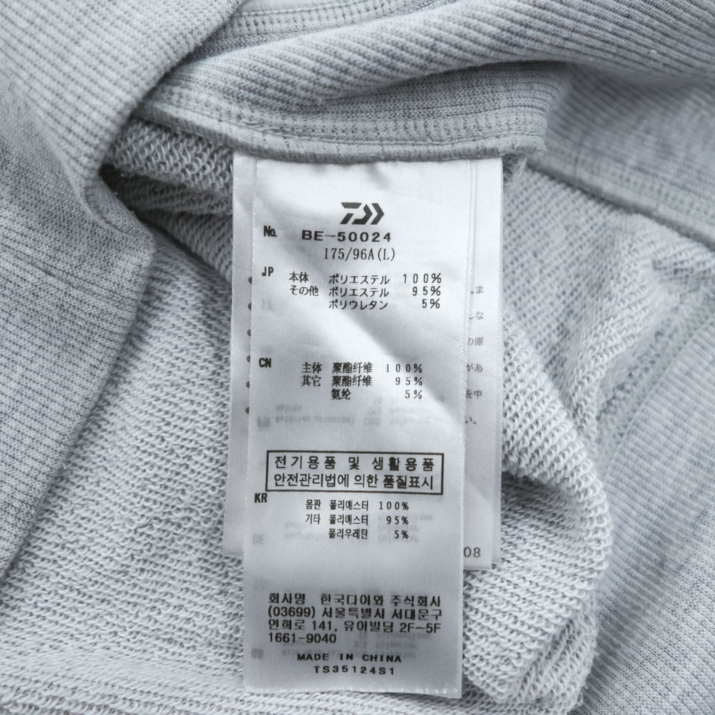 DAIWA PIER39 テックスウェットクルー フリーダムスリーブ トレーナー TECH SWEAT CREW FREEDOM SLEEVE グレー BE-50024