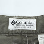 Columbia アウトドア カーゴパンツ L カーキ グリーン タック プリーツ AM8460
