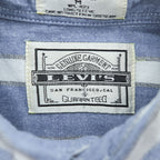 Levi's 90年代 ヴィンテージ 長袖シャツ M ブルー ホワイト ストライプ ダブルポケット 65115-5233 ポルトガル製