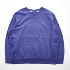 Polo Ralph Lauren 90年代 ヴィンテージ 前V スウェット トレーナー XL ブルー 裏起毛 ポニー刺繍