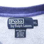 Polo Ralph Lauren 90年代 ヴィンテージ 前V スウェット トレーナー XL ブルー 裏起毛 ポニー刺繍