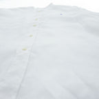 Polo Ralph Lauren リネン100% バンドカラー 長袖シャツ XL ホワイト 麻 OCEAN WASH LINEN