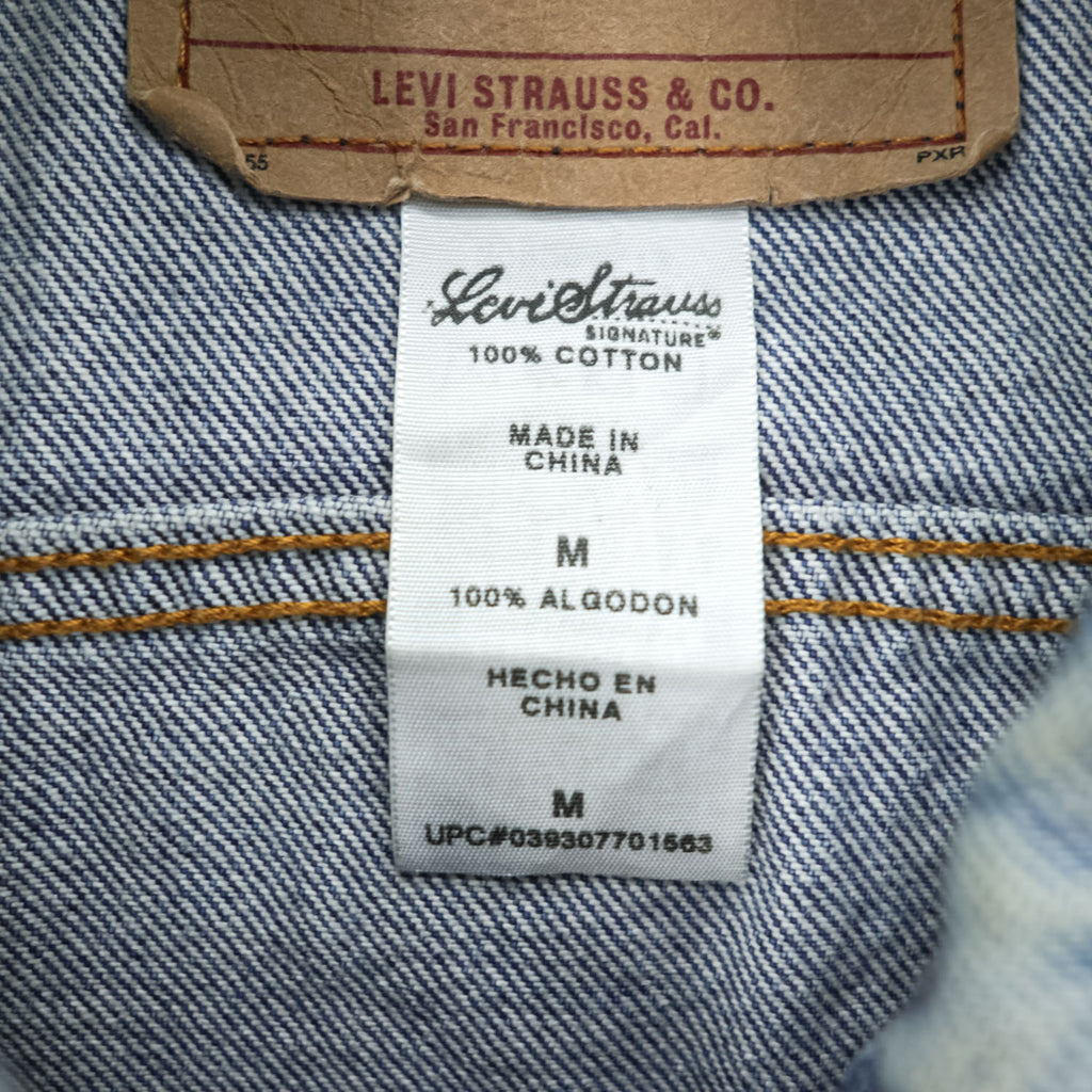 Levi Strauss Signature 00年代 デニムトラッカージャケット Gジャン M インディゴ ブルー 909004513