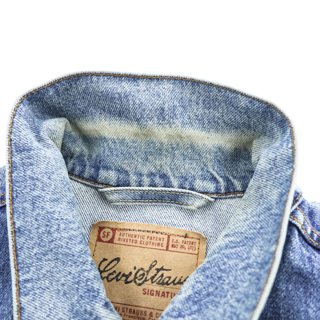 Levi Strauss Signature 00年代 デニムトラッカージャケット Gジャン M インディゴ ブルー 909004513