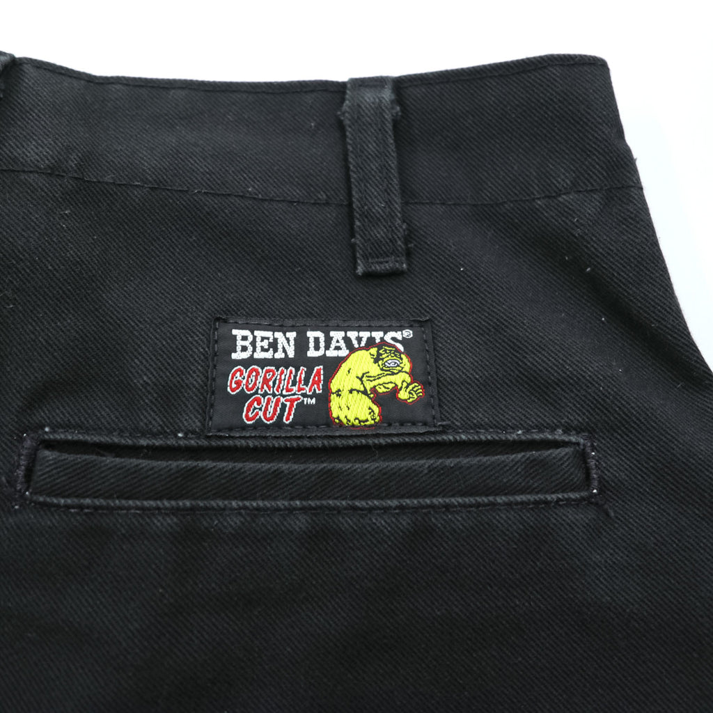 BEN DAVIS ゴリラカット GORILLA CUT 674 ワイド ワークパンツ L ブラック A11261