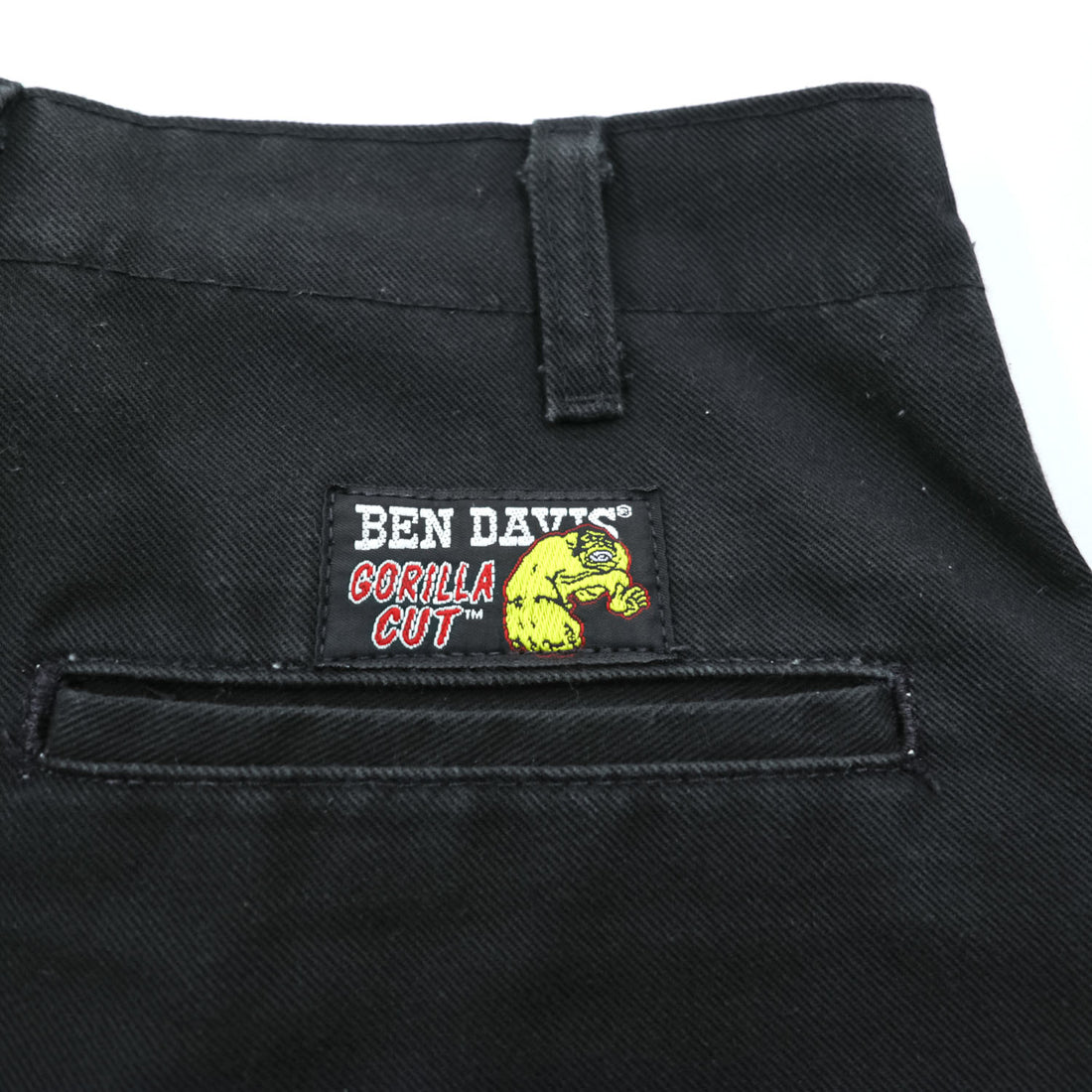 BEN DAVIS ゴリラカット GORILLA CUT 674 ワイド ワークパンツ L ブラック A11261