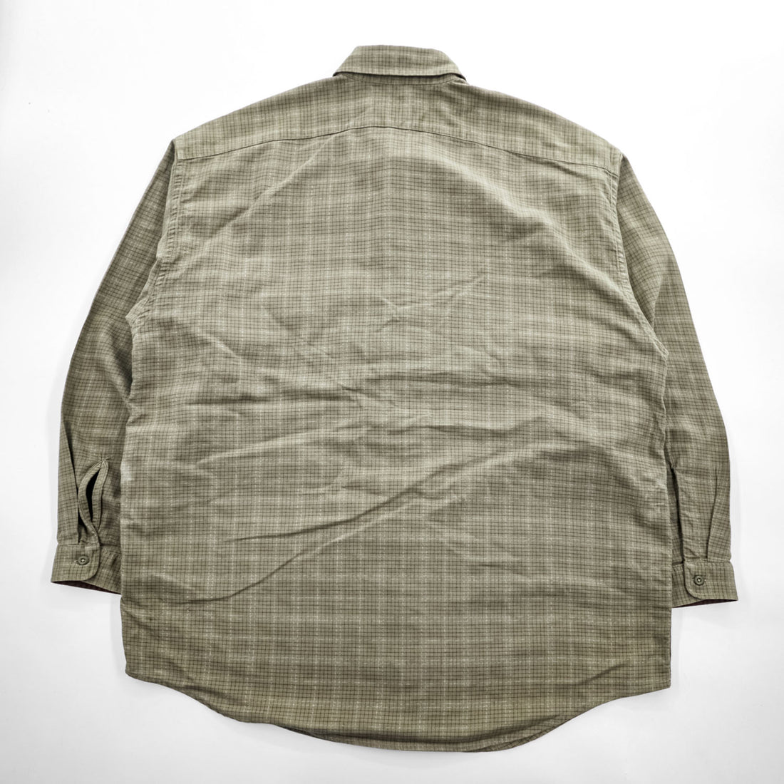 Patagonia オーガニックコットン 長袖チェックシャツ XL グリーン ダブルポケット ルーマニア製 ORGANIC COTTON