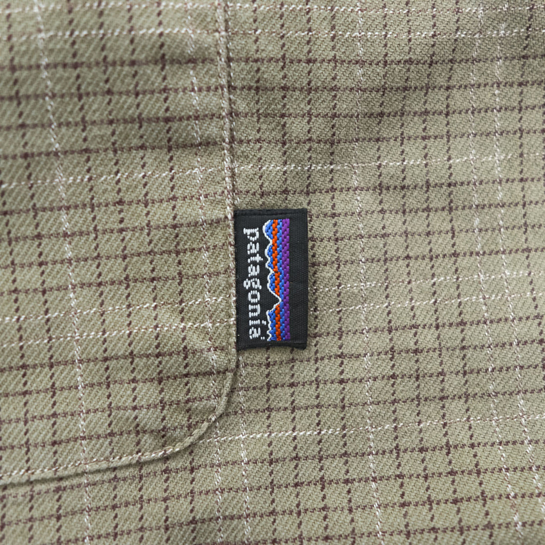 Patagonia オーガニックコットン 長袖チェックシャツ XL グリーン ダブルポケット ルーマニア製 ORGANIC COTTON