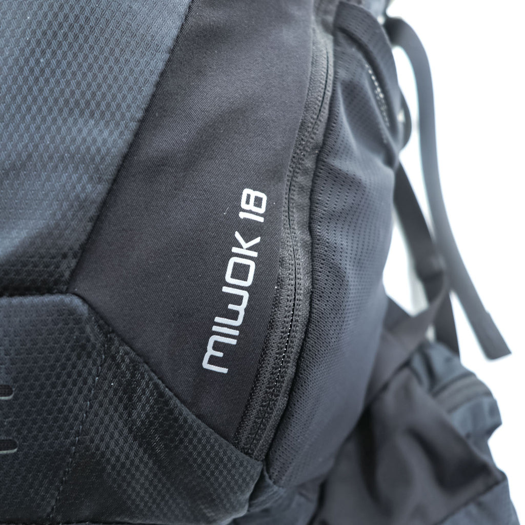 GREGORY MIWOK 18 Black Drawcord Backpack